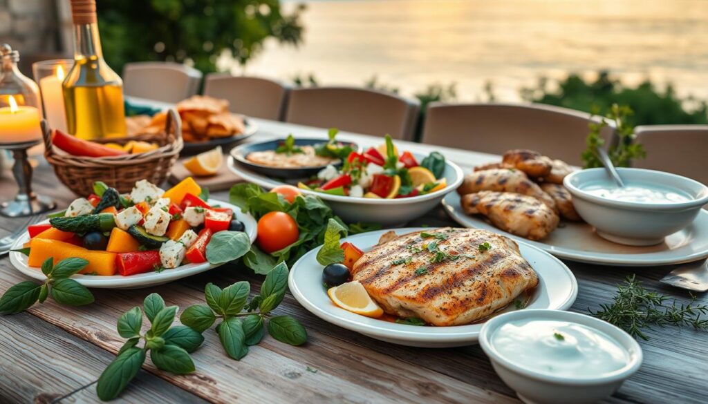 Mediterrane Abendgerichte Kalorienarme Abendessen-Ideen