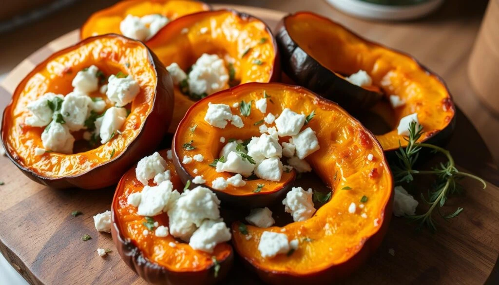 ofengerösteter Kürbis mit Feta