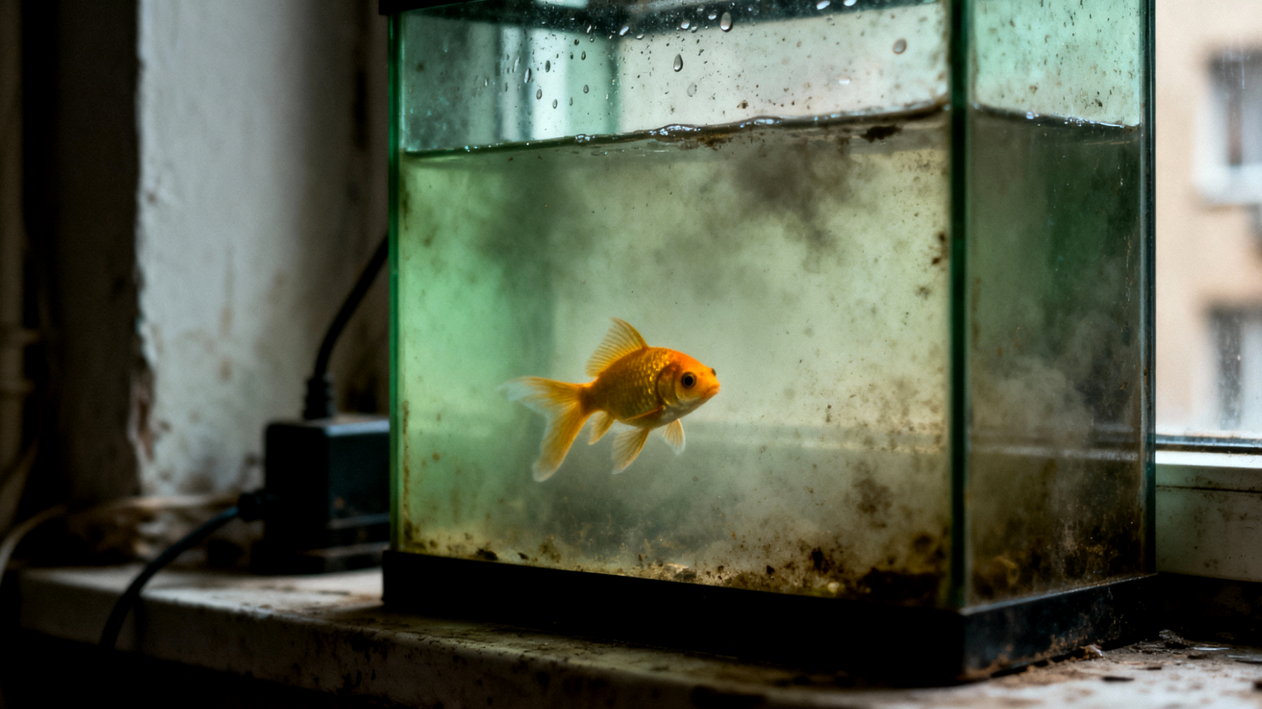 Fische in Aquarien benötigen angemessene Pflegeprodukte und Zubehör für optimale Wasserqualität und Gesundheit in Wohnungsumgebungen, wo oft Platz- und Belüftungsbeschränkungen herrschen"