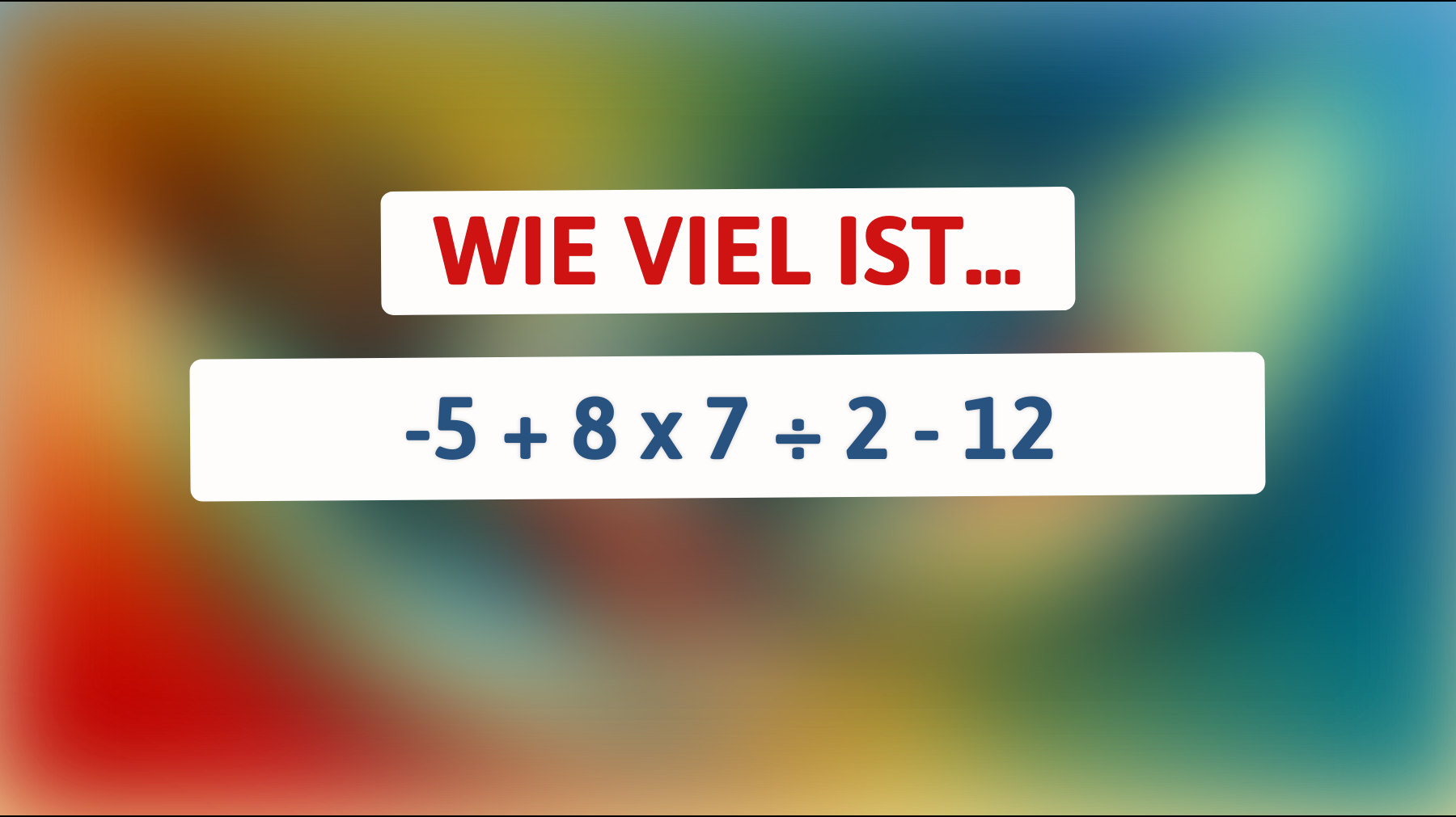 Hast du das Zeug dazu? Nur 1% können dieses mathematische Rätsel knacken! Versuch dein Glück!"