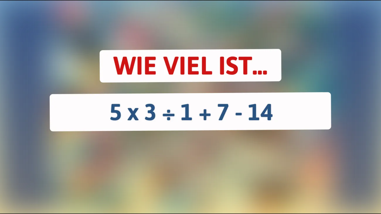Kannst du das knifflige Math-Rätsel lösen, das selbst kluge Köpfe herausfordert? Teste deine Fähigkeiten!"